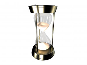 hour glass sand timer glass 3d 3D 모델