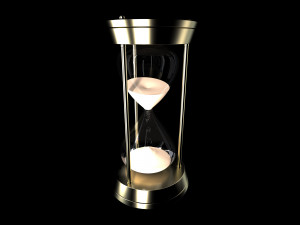 hour glass sand timer glass 3d 3D 모델
