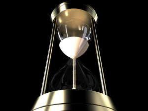 hour glass sand timer glass 3d 3D Model