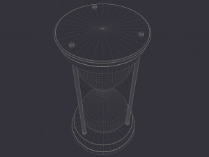 hour glass sand timer glass 3d 3D 모델