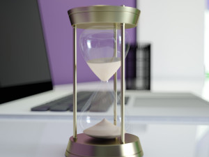 hour glass sand timer glass 3d 3D 모델