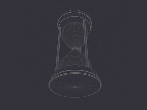hour glass sand timer glass 3d 3D 모델