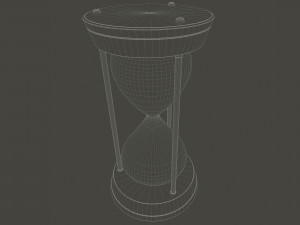 hour glass sand timer glass 3d 3D 모델
