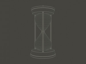 hour glass sand timer glass 3d 3D 모델