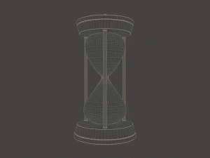 hour glass sand timer glass 3d 3D Model