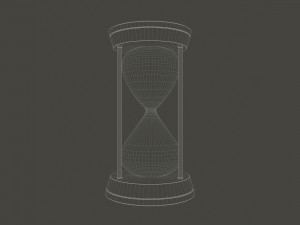 hour glass sand timer glass 3d 3D 모델