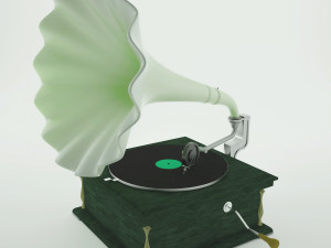 old gramophone music player 3D Модель