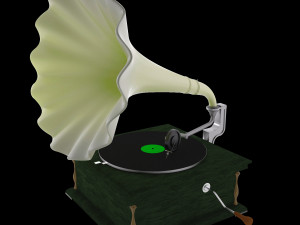 old gramophone music player 3D Модель