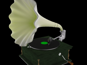 old gramophone music player 3D Модель