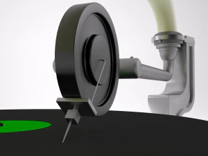 old gramophone music player 3D Model