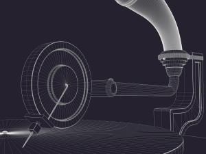 old gramophone music player 3D Модель