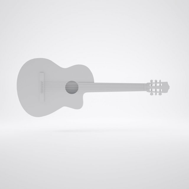 guitar Modèle 3D .c4d .max .obj .3ds .fbx .stl .blend 
