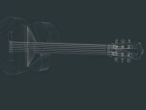 ギター 3Dモデル