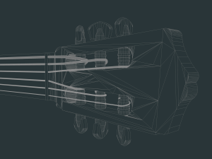 guitar Modèle 3D