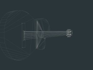 guitar Modèle 3D