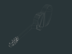 guitar Modèle 3D
