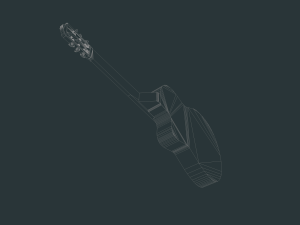 guitar Modèle 3D