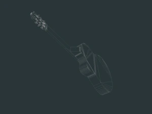 ギター 3Dモデル