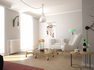 living room Model 3D
