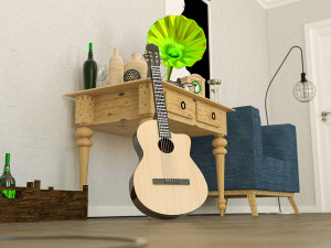 living room Model 3D