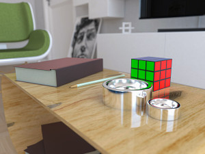 living room Model 3D