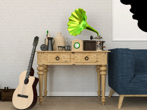 living room Model 3D