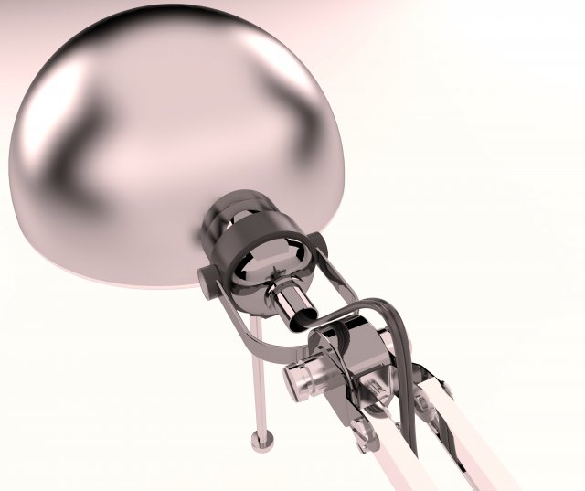 3d metal desk lamp 3D Model .c4d .max .obj .3ds .fbx .stl .blend 