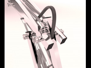 3d metal desk lamp 3D Model