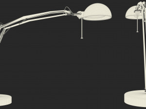 3d metal desk lamp 3D Model