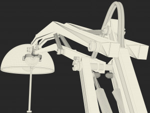 3d metal desk lamp 3D Model