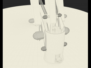 3d metal desk lamp 3D Model