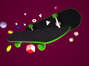 skateboard collection 3D 모델