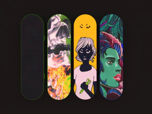 skateboard collection 3D Model