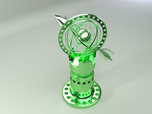 gold world accessory Model 3D