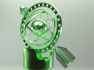 gold world accessory 3D Model