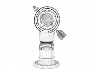 gold world accessory Model 3D