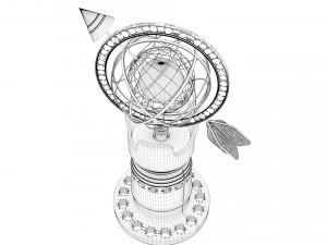gold world accessory 3D Model