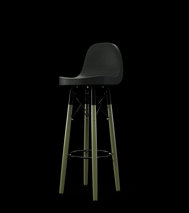 bar leather stool Modèle 3D .c4d .max .obj .3ds .fbx .stl .blend 