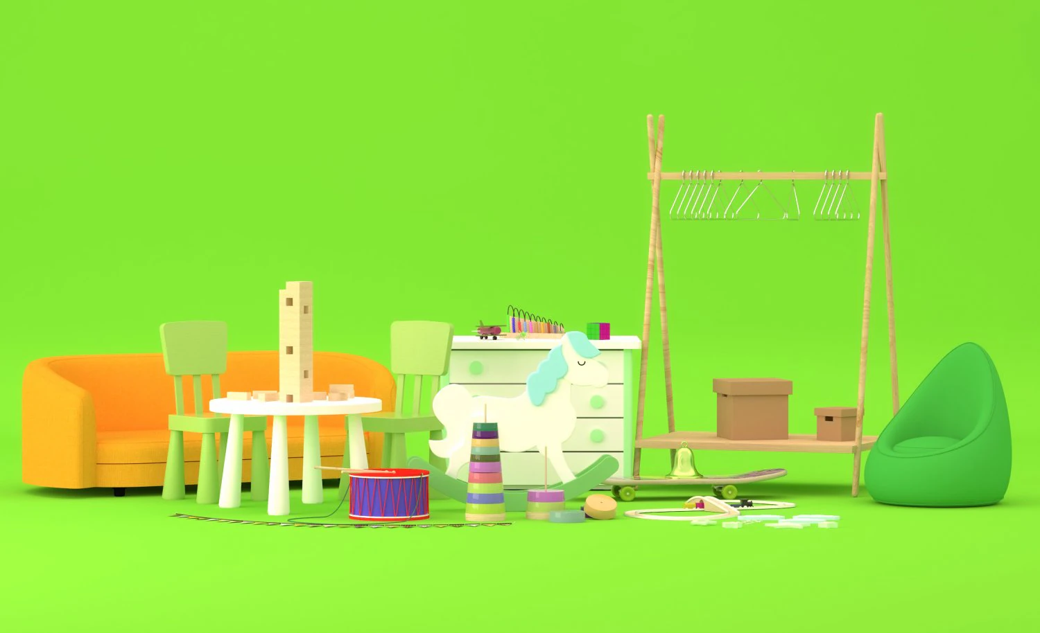 toy collection 3D Model .c4d .max .obj .3ds .fbx .stl .blend 