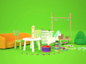 toy collection 3D Model