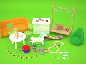 toy collection 3D Model