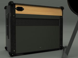 fender guitar and amplifier 3D Модель