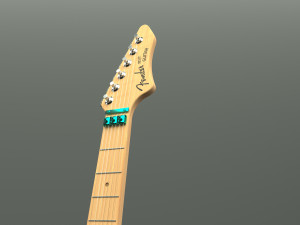 fender guitar and amplifier 3D Модель