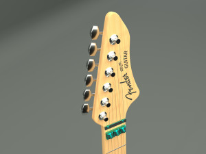 fender guitar and amplifier 3D Модель