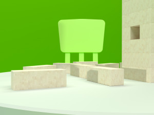 children chair 3D 모델