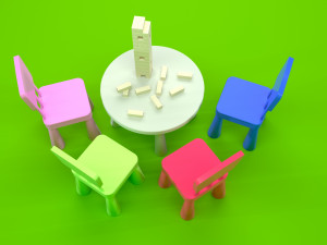 children chair 3D 모델