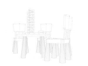 children chair 3D 모델