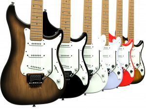 electric guitar collection 3D Model