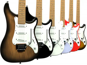 electric guitar collection 3D Model