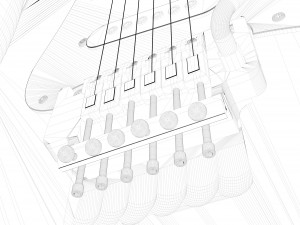 electric guitar collection 3D Model
